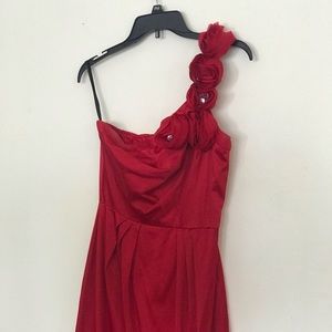Bisou Bisou red cocktail dress